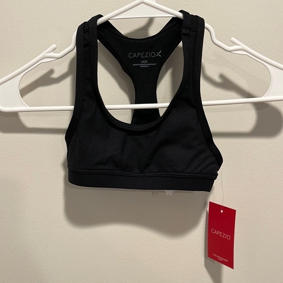 NWT Capezio Kids Girls Black Bra Top Intermediate - Picture 3 of 8